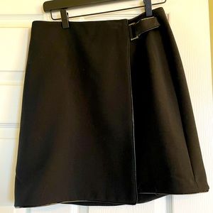White House | Black Market black wrap skirt, size S NWT!